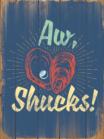 Punny Coastal II Black Ornate Wood Framed Art Print with Double Matting by Brando, J.J.