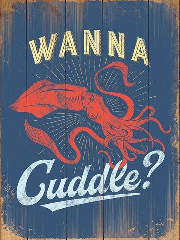 Punny Coastal III Black Ornate Wood Framed Art Print with Double Matting by Brando, J.J.