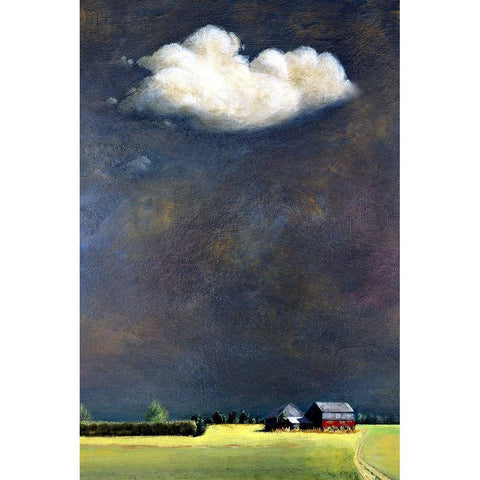 Four Corners Black Modern Wood Framed Art Print by Romm, Steven