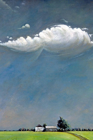 Watermill Black Ornate Wood Framed Art Print with Double Matting by Romm, Steven