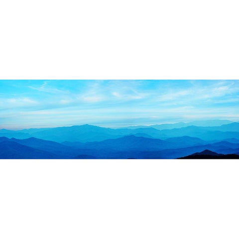 Misty Mountains III Gold Ornate Wood Framed Art Print with Double Matting by McLoughlin, James