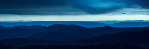 Misty Mountains VI Black Ornate Wood Framed Art Print with Double Matting by McLoughlin, James