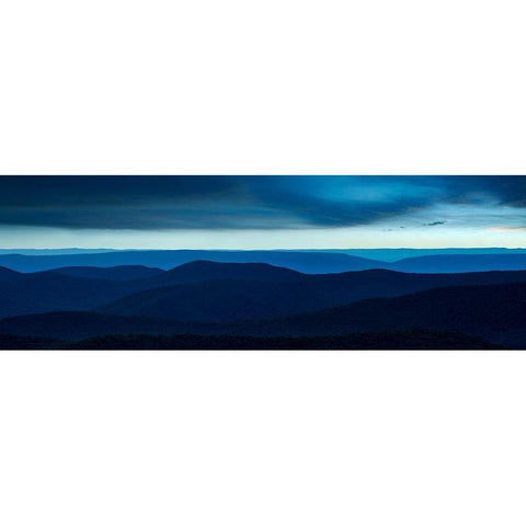 Misty Mountains VI Gold Ornate Wood Framed Art Print with Double Matting by McLoughlin, James