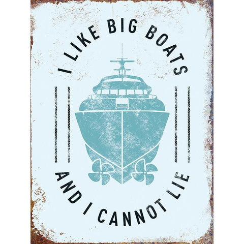 Punny Nautical II White Modern Wood Framed Art Print by Brando, J.J.