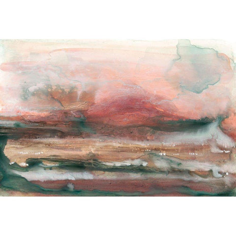 Lost Horizon I Black Modern Wood Framed Art Print with Double Matting by Stramel, Renee W.