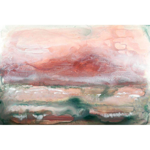 Lost Horizon II Black Modern Wood Framed Art Print with Double Matting by Stramel, Renee W.