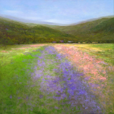 Flowers of Half Moon Bay I Black Modern Wood Framed Art Print by Finch, Sheila