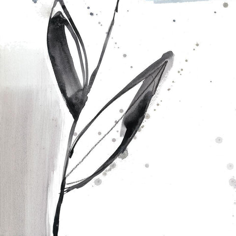 Blush Flower Splash IX Gold Ornate Wood Framed Art Print with Double Matting by Goldberger, Jennifer