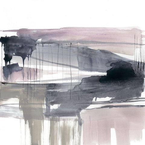 Blush Plane II Black Modern Wood Framed Art Print by Goldberger, Jennifer