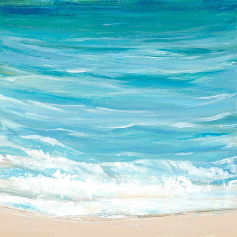 Sea Breeze Coast I White Modern Wood Framed Art Print by OToole, Tim