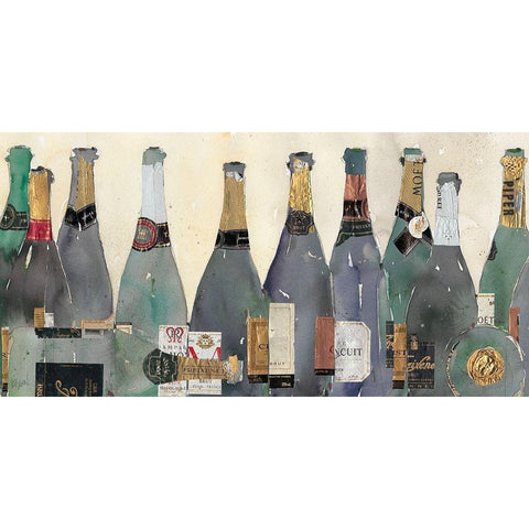 Uncorked II White Modern Wood Framed Art Print by Dixon, Samuel