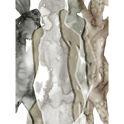 Earth Women I Black Modern Wood Framed Art Print with Double Matting by Popp, Grace