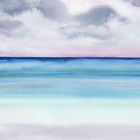 Twilight Sands II White Modern Wood Framed Art Print by Popp, Grace