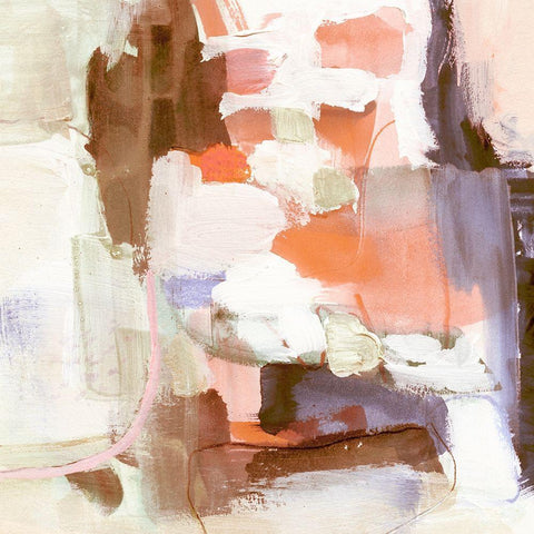 Ravel I White Modern Wood Framed Art Print with Double Matting by Borges, Victoria