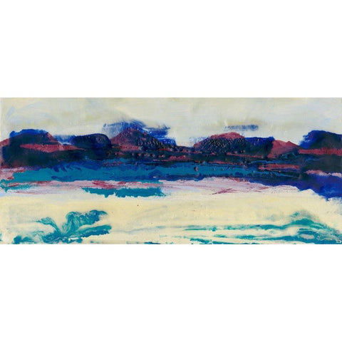 Vibrant Horizon II Gold Ornate Wood Framed Art Print with Double Matting by Holland, J.