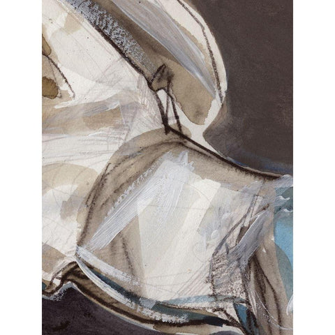 Horse Abstraction III Black Modern Wood Framed Art Print with Double Matting by Parker, Jennifer Paxton