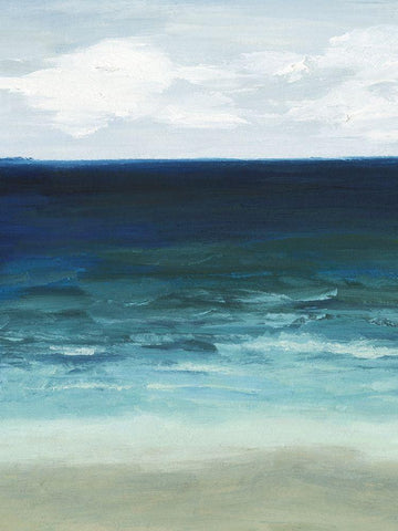 Sandfiddler Drive I White Modern Wood Framed Art Print with Double Matting by Popp, Grace