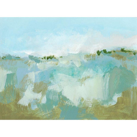 West Wind I Black Modern Wood Framed Art Print by Long, Christina