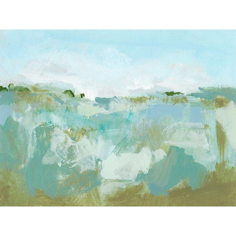 West Wind II Black Modern Wood Framed Art Print by Long, Christina