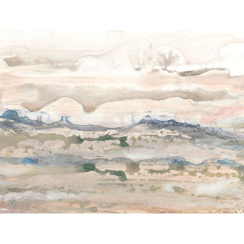 High Desert II White Modern Wood Framed Art Print by Stramel, Renee W.