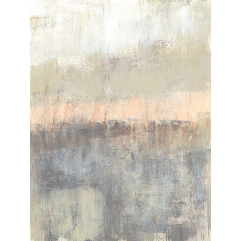 Blush Neutrals II Black Modern Wood Framed Art Print with Double Matting by Goldberger, Jennifer