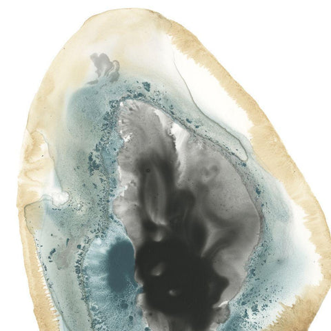 Cropped Geodes III Gold Ornate Wood Framed Art Print with Double Matting by Vess, June Erica