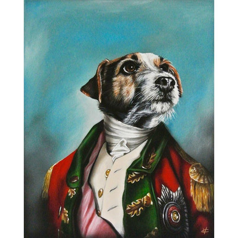 Duke Black Modern Wood Framed Art Print by Coleman, Victoria