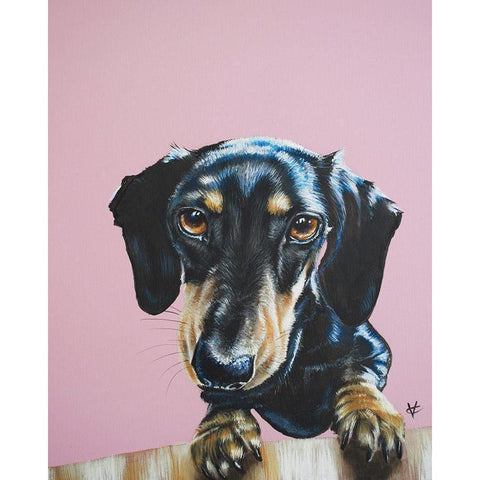 The Constant Visitor White Modern Wood Framed Art Print by Coleman, Victoria