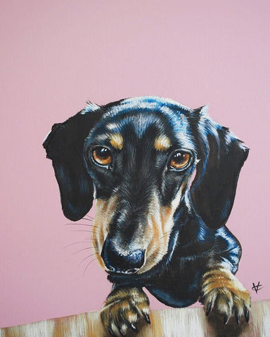 The Constant Visitor White Modern Wood Framed Art Print with Double Matting by Coleman, Victoria