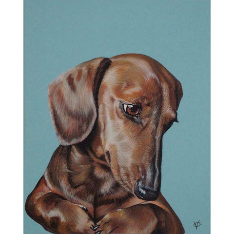 My Melting Heart Black Modern Wood Framed Art Print by Coleman, Victoria