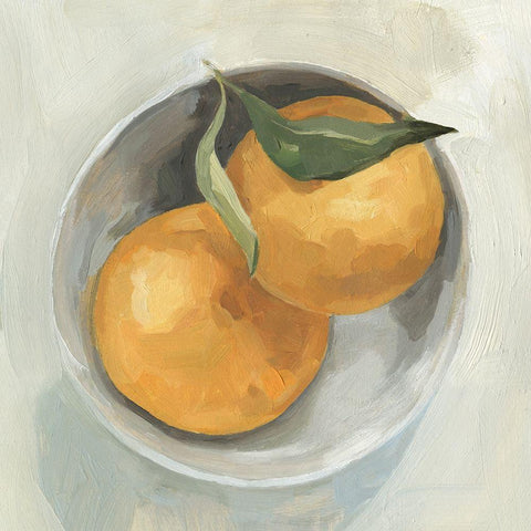 Fruit Bowl II White Modern Wood Framed Art Print by Scarvey, Emma