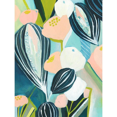 Glow Garden I Black Modern Wood Framed Art Print by Popp, Grace