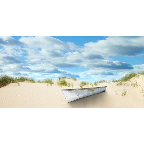 Beach Photography I Gold Ornate Wood Framed Art Print with Double Matting by McLoughlin, James