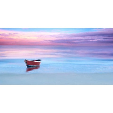 Beach Photography II Black Modern Wood Framed Art Print with Double Matting by McLoughlin, James