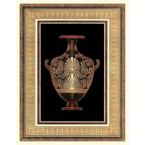 Etruscan Earthenware I Gold Ornate Wood Framed Art Print with Double Matting by Moses, Henry