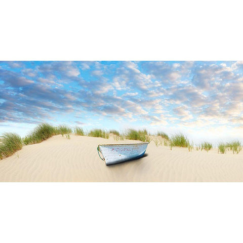 Beach Photography III Black Modern Wood Framed Art Print with Double Matting by McLoughlin, James