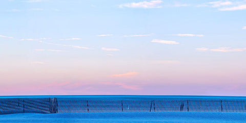 Beach Photography IV White Modern Wood Framed Art Print with Double Matting by McLoughlin, James