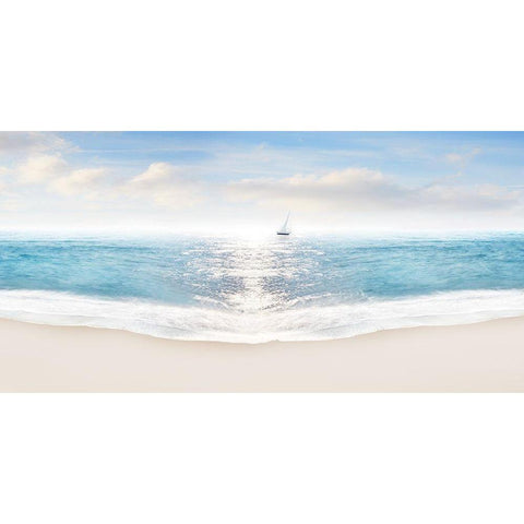 Beach Photography VIII Gold Ornate Wood Framed Art Print with Double Matting by McLoughlin, James