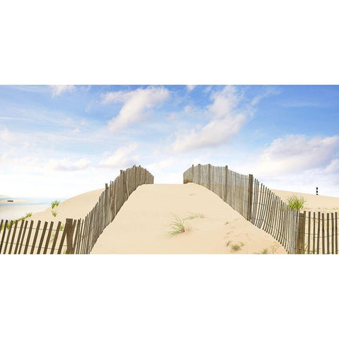 Beach Photography X Black Modern Wood Framed Art Print with Double Matting by McLoughlin, James