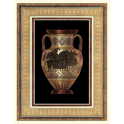 Etruscan Earthenware II Gold Ornate Wood Framed Art Print with Double Matting by Moses, Henry