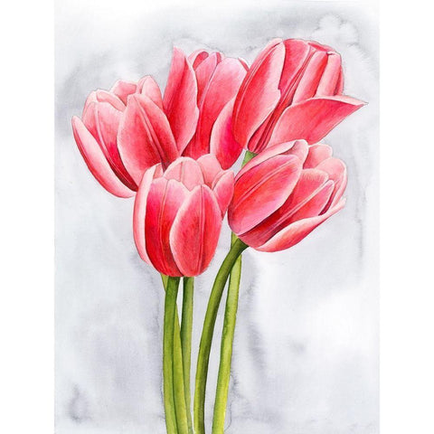 Tulip Tangle II Gold Ornate Wood Framed Art Print with Double Matting by Popp, Grace