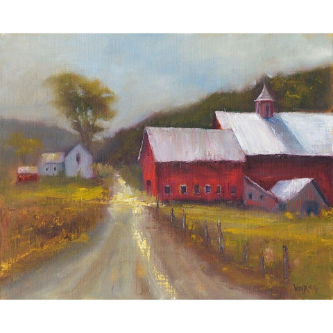 North Country II Black Modern Wood Framed Art Print with Double Matting by Wendling, Marilyn