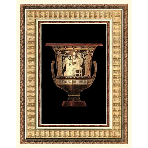 Etruscan Earthenware IV White Modern Wood Framed Art Print by Moses, Henry