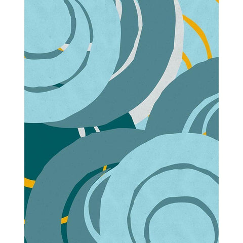 Traffic Jam V White Modern Wood Framed Art Print by Vess, June Erica