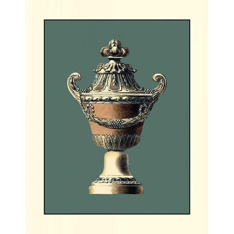 Classical Urn I Gold Ornate Wood Framed Art Print with Double Matting by Vision Studio