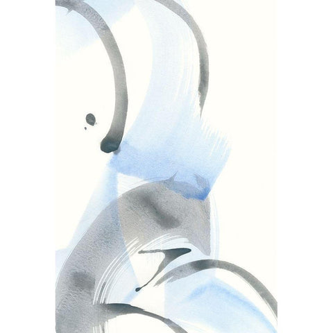 Pale Gestures II Black Modern Wood Framed Art Print with Double Matting by Stramel, Renee W.
