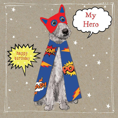 Fancypants Cool Dogs II White Modern Wood Framed Art Print with Double Matting by Gower, Hammond