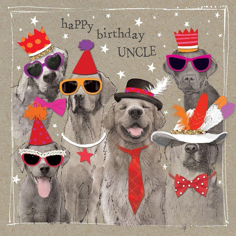 Fancypants Cool Dogs VII Black Modern Wood Framed Art Print by Gower, Hammond