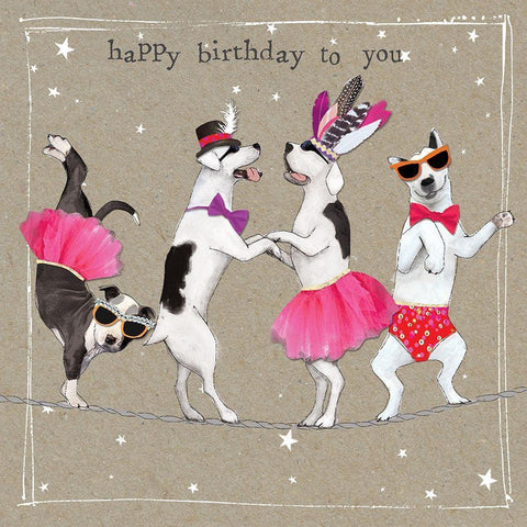 Fancypants Cool Dogs X White Modern Wood Framed Art Print with Double Matting by Gower, Hammond