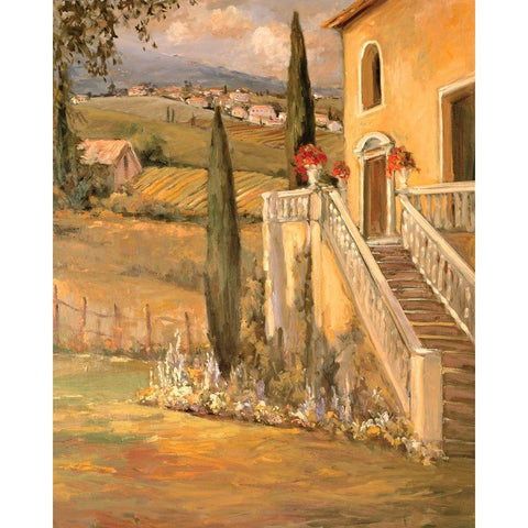 Scenic Italy IX White Modern Wood Framed Art Print by Stevens, Allayn